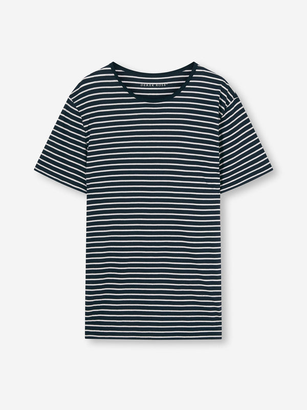 derek rose Men's T-Shirt Ryder Pima Cotton Navy Navy
