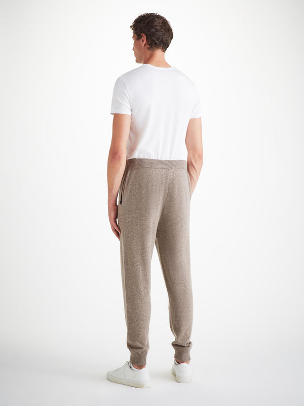 Derek Rose Men's Track Pants Finley Cashmere Mole Heather Mole Heather