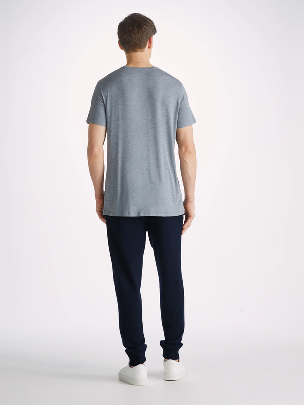 Derek Rose Men's Track Pants Finley Cashmere Navy Navy