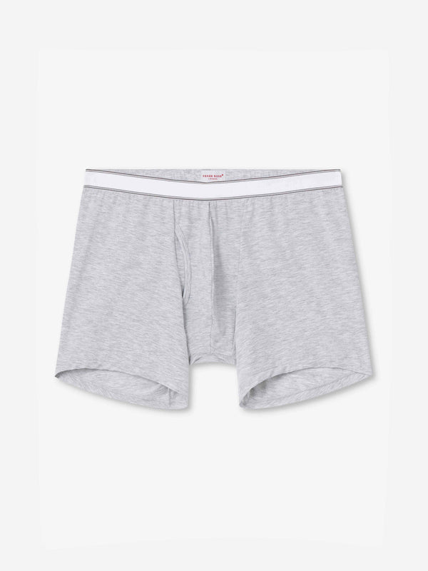 derek rose Men's Trunks Ethan Micro Modal Stretch Silver Marl Silver Marl