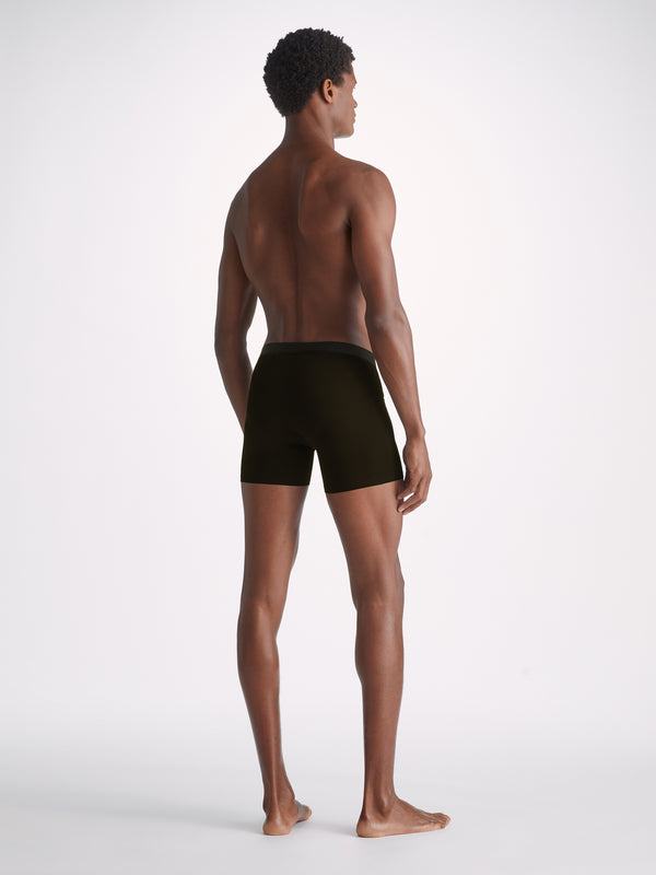 Derek Rose Men's Trunks Jack Pima Cotton Stretch Black Black