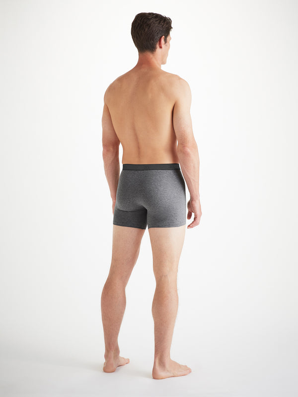 Derek Rose Men's Trunks Jack Pima Cotton Stretch Charcoal Charcoal