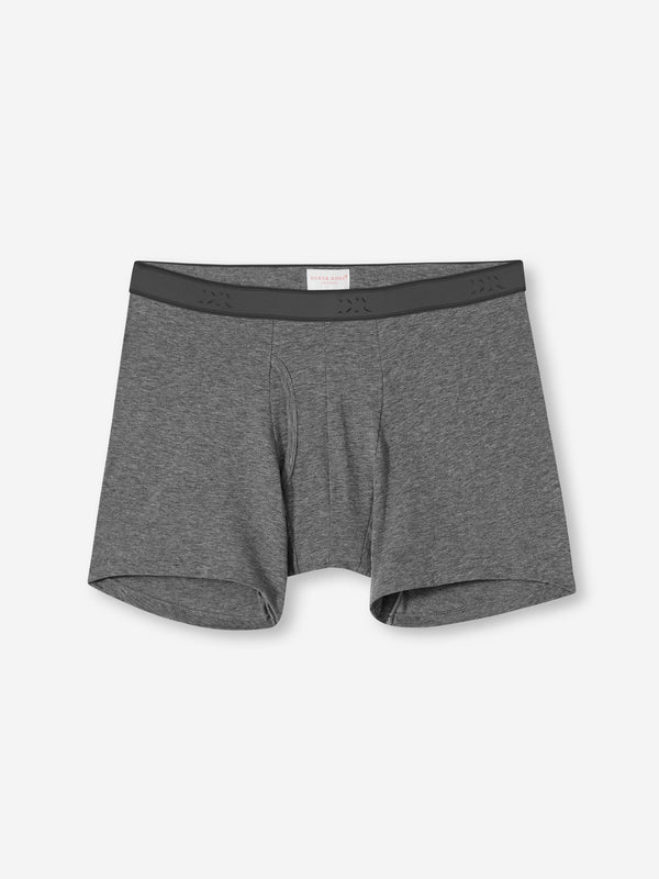 derek rose Men's Trunks Jack Pima Cotton Stretch Charcoal Charcoal