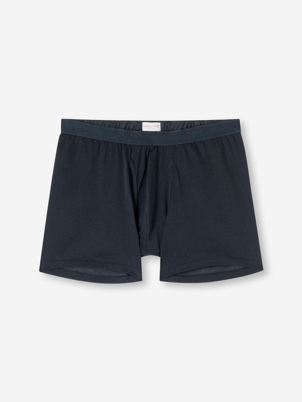 derek rose Men's Trunks Jack Pima Cotton Stretch Navy Navy derek rose Men's Trunks Jack Pima Cotton Stretch Navy Navy