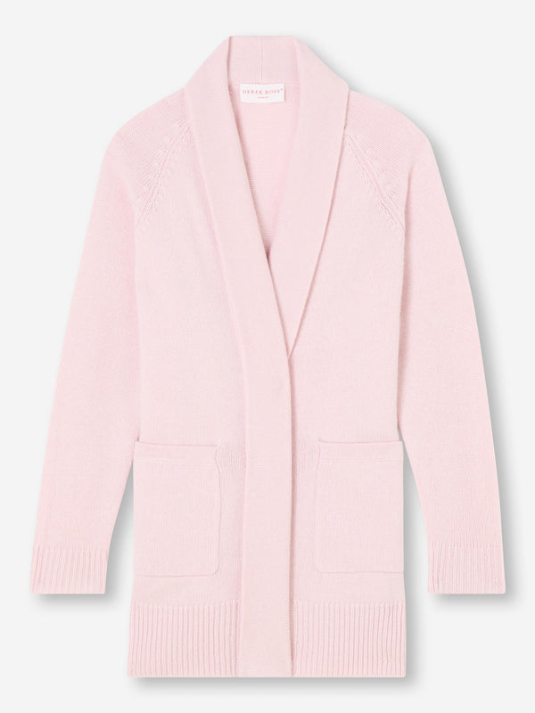 Derek Rose Women's Cardigan Nina Cashmere Ice Pink Ice Pink