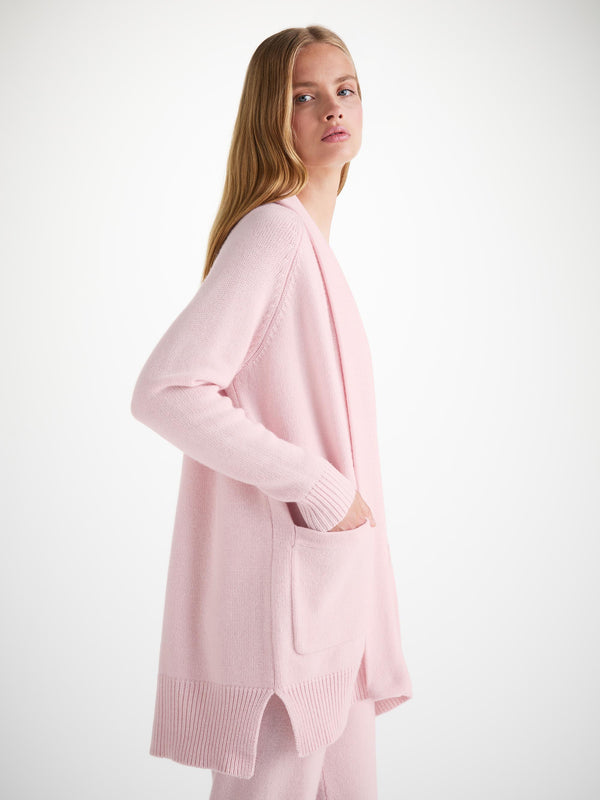 Derek Rose Women's Cardigan Nina Cashmere Ice Pink Ice Pink