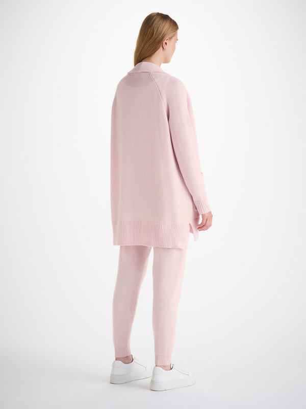 Derek Rose Women's Cardigan Nina Cashmere Ice Pink Ice Pink