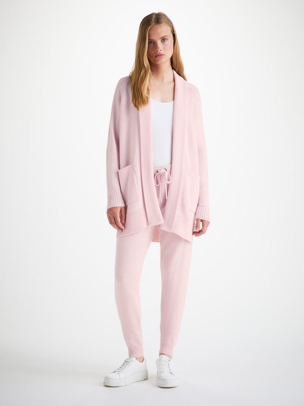 derek rose Women's Cardigan Nina Cashmere Ice Pink Ice Pink