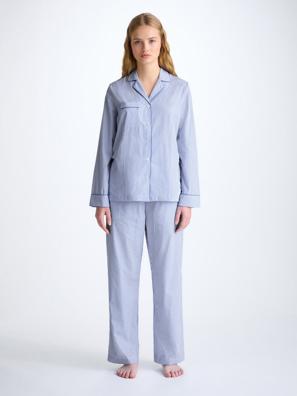 derek rose Women's Pajamas James Cotton Blue Light Blue
