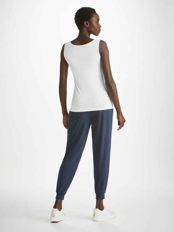 Derek Rose Women's Support Tank Top Lara Micro Modal Stretch White White