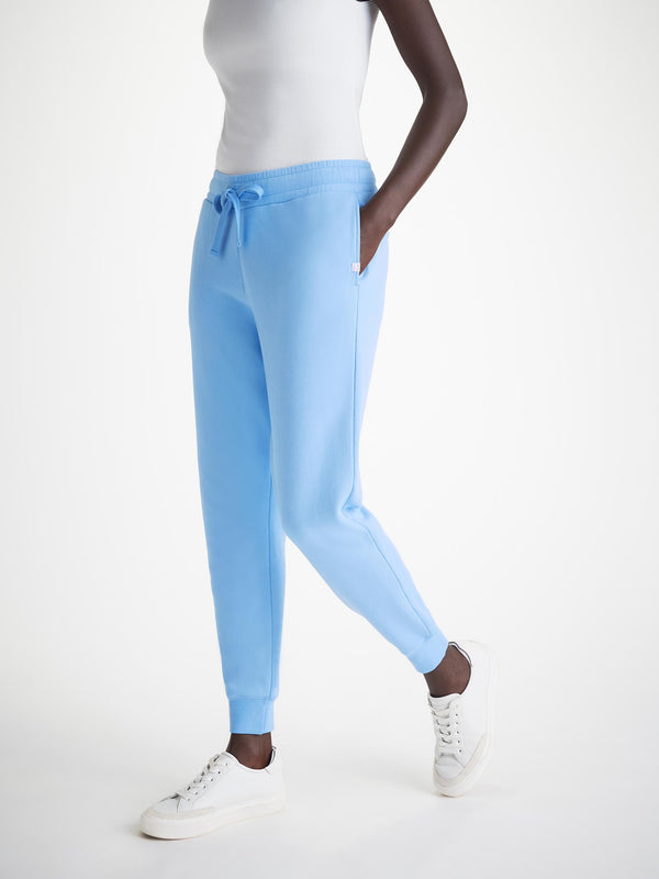 derek rose Women's Sweatpants Quinn Cotton Modal Cornflower Blue Cornflower Blue
