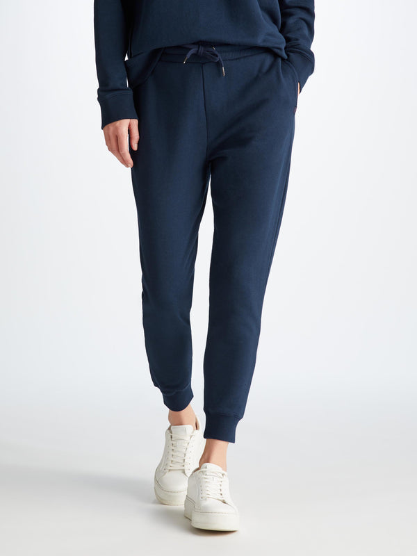 derek rose Women's Sweatpants Quinn Cotton Modal Navy Navy