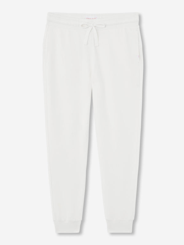 Derek Rose Women's Sweatpants Quinn Cotton Modal White White