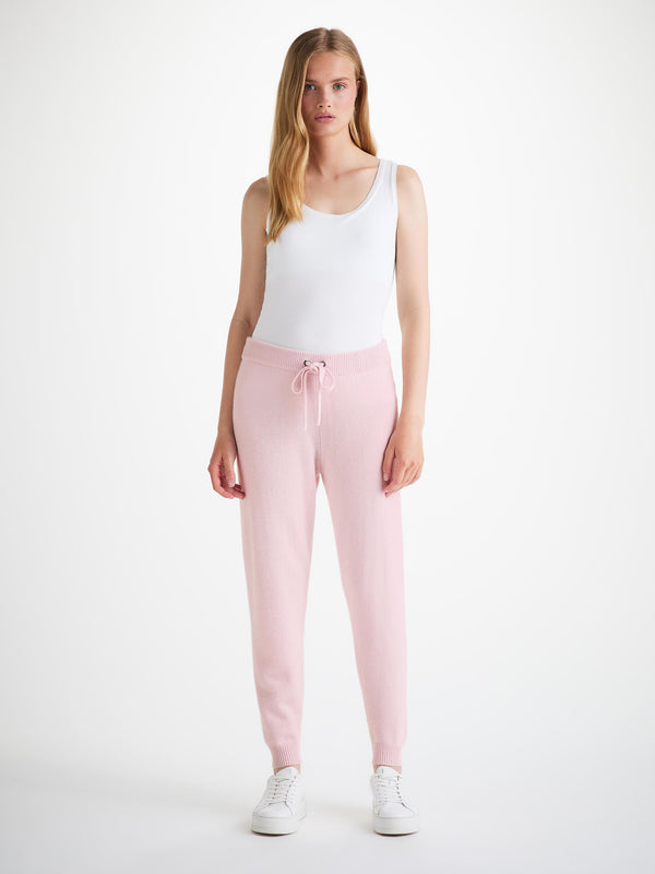 Derek Rose Women's Track Pants Daphne Cashmere Ice Pink Ice Pink