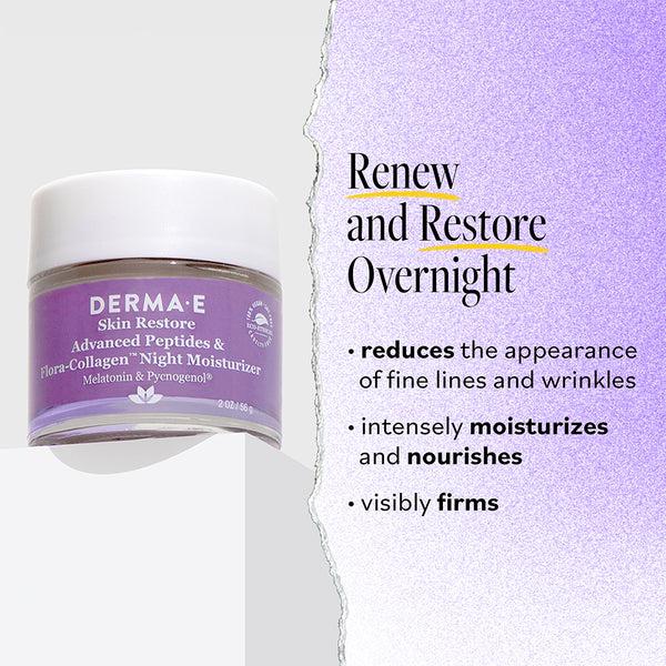 Derma E Advanced Peptides & Flora-Collagen™ Night Moisturizer