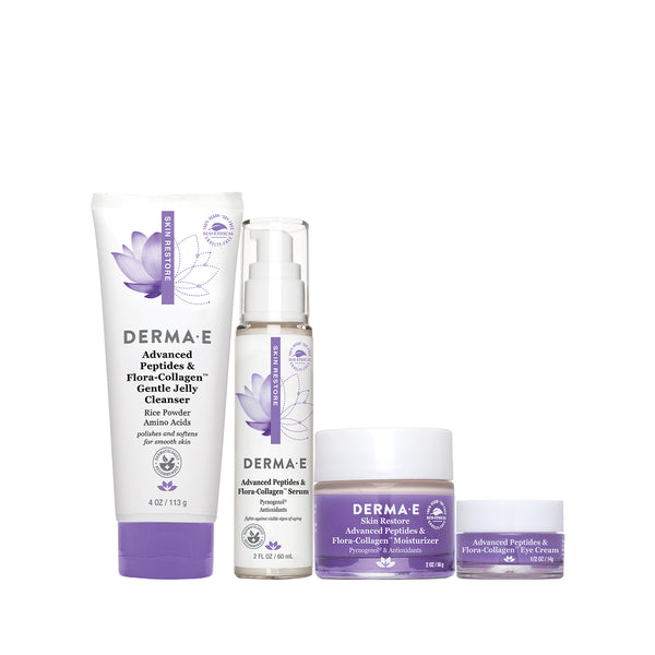 derma e Advanced Peptides & Flora-Collagen™ Skin Care Set