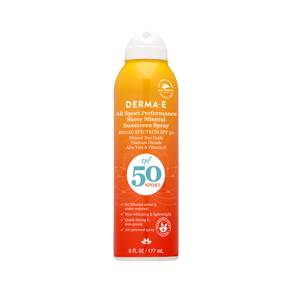 derma e All Sport Performance Sheer Mineral Sunscreen Spray