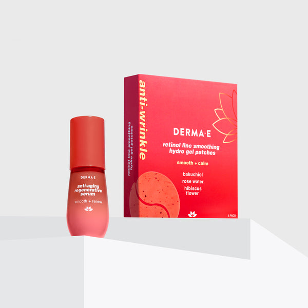 derma e Anti-Aging Regenerative Serum Mini + 5-Pack Retinol Hydrogel Patches