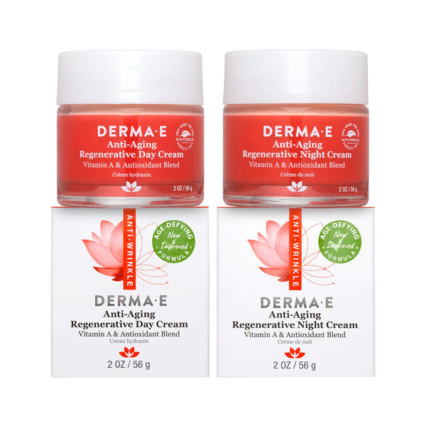 Derma E Anti-Aging Day And Night Cream Duo Sets