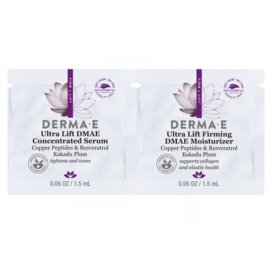 derma e Foil Pack Ultra Lift DMAE Serum & Moisturizer DUO