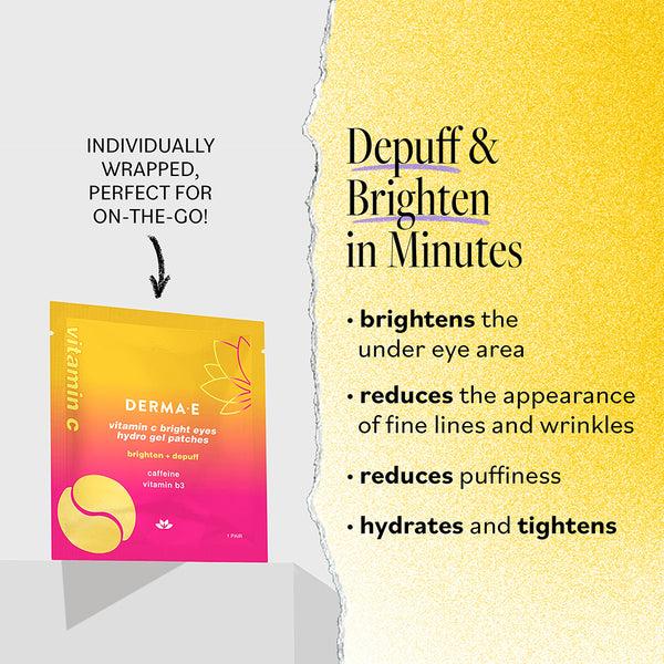 Derma E Vitamin C Bright Eyes Hydro Gel Patches (5 Pack)