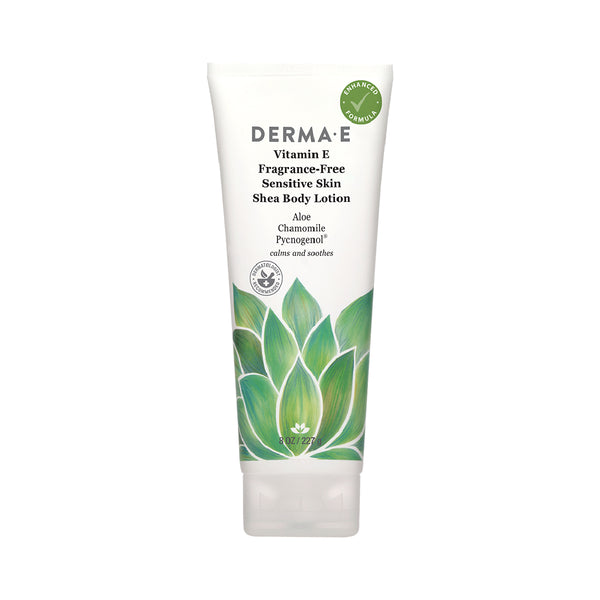 derma e Vitamin E Fragrance-Free Sensitive Skin Shea Body Lotion