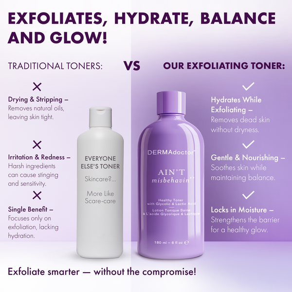 Dermadoctor Ain't Misbehavin' Healthy Toner With Glycolic & Lactic Acid