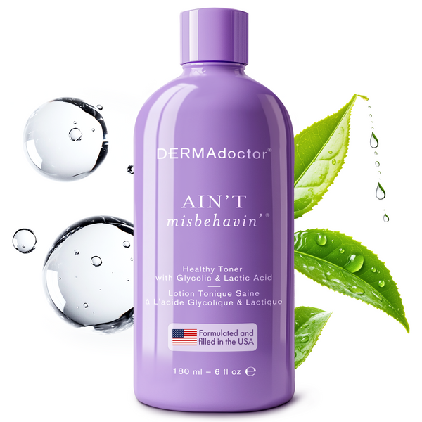 dermadoctor Ain't Misbehavin' Healthy Toner with Glycolic & Lactic Acid