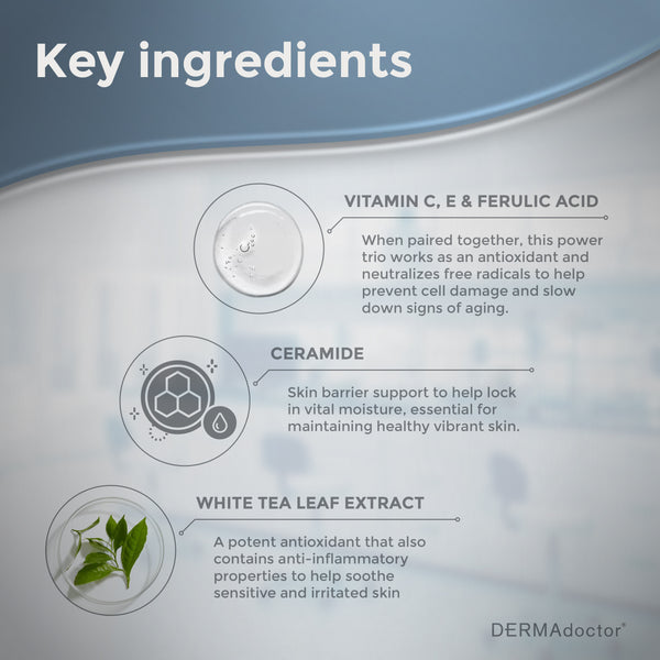 Dermadoctor Calm Cool + Corrected Ceramide C Ferulic Acid + E Brightening Ultra Rich Moisturizing For Sensitive Skin