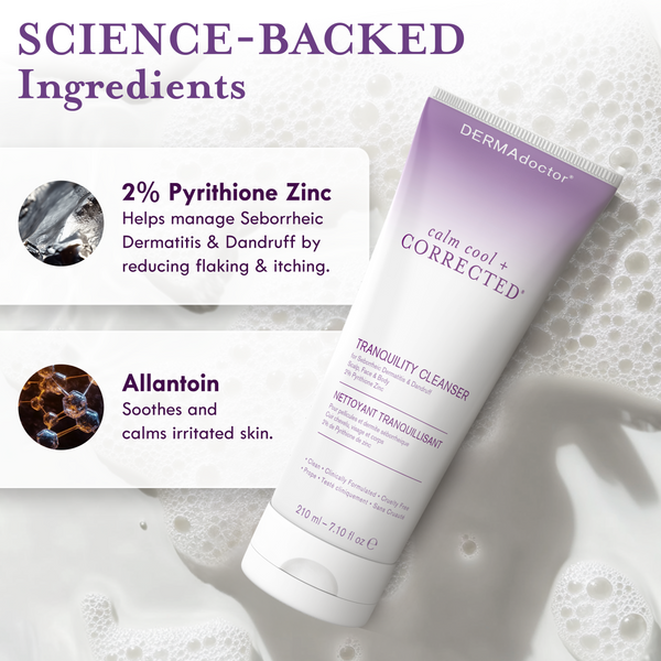 Dermadoctor Calm Cool & Corrected Tranquility Cleanser For Seborrheic Dermatitis & Dandruff