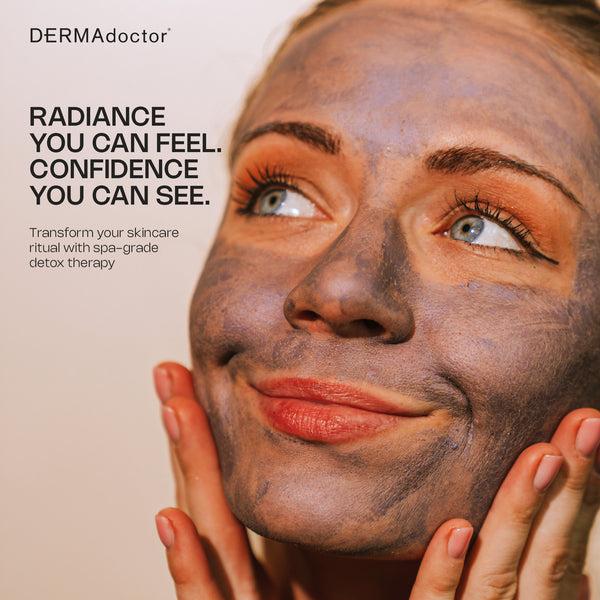 Dermadoctor DERMAdoctor Clay Face Mask With Bentonite & Kaolin Clay + Vitamin C | Face Exfoliator Pore Minimizer Facial Detox Facial Oil Remover Illuminator Acne Scar Mask For Faces - 15 Minutes - 1.69 Oz