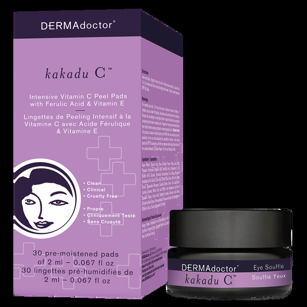 dermadoctor Kakadu C Intensive Vitamin C Peel & Eye Soufflé Duo