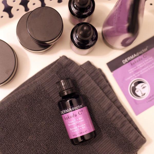 Dermadoctor Kakadu C Triple C + B3 Booster Powder Vitamin C Serum Booster And Niacinamide Pore Minimizer For Face Active Skin Repair For Brightening And Refining