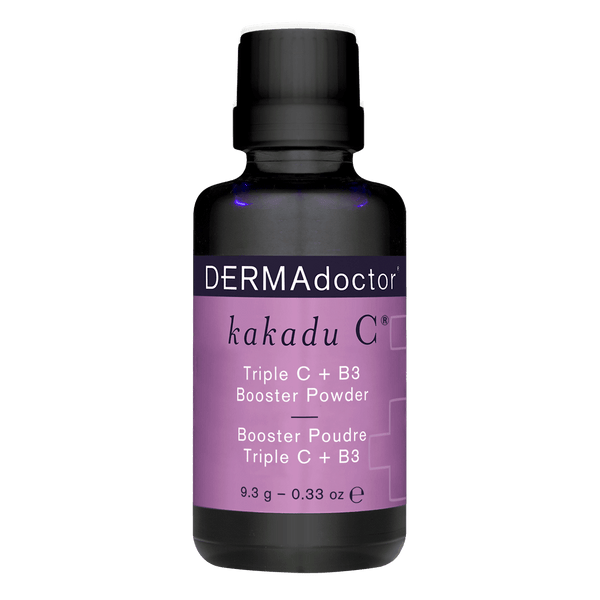 dermadoctor Kakadu C Triple C + B3 Booster Powder Vitamin C Serum Booster and Niacinamide Pore Minimizer for Face Active Skin Repair for Brightening and Refining