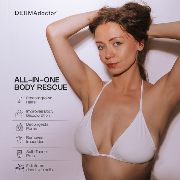 Dermadoctor KP Duty Body Peel Pads For Bumpy Skin + Ingrown Hair With AHA + BHA + PHA