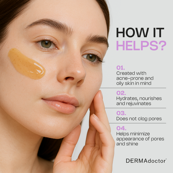 Dermadoctor Picture Porefect Oil Free Facial Moisturizer Pore Minimizer For Acne Or Oily Skin Daily Face Lotion For Men & Women With Zinc & Copper Peptides