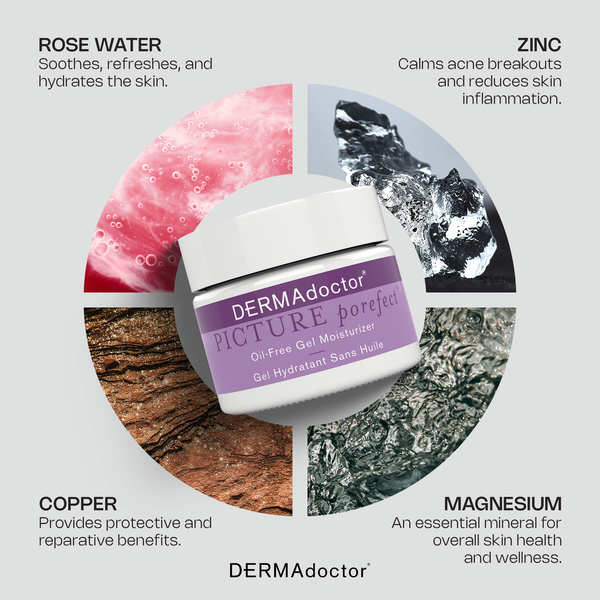 Dermadoctor Picture Porefect Oil Free Facial Moisturizer Pore Minimizer For Acne Or Oily Skin Daily Face Lotion For Men & Women With Zinc & Copper Peptides