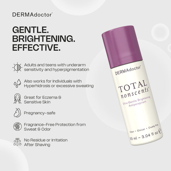 dermadoctor Total Nonscents Ultra-Gentle Brightening Antiperspirant