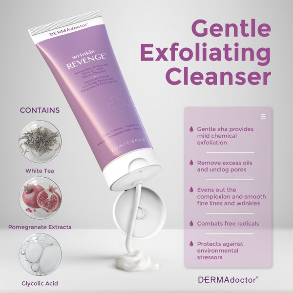 Dermadoctor Wrinkle Revenge Antioxidant Enhanced Glycolic Acid Facial Cleanser