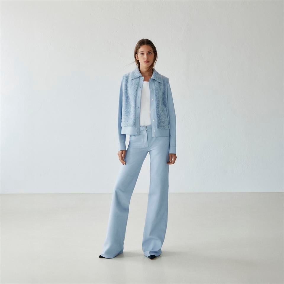 desa 1972 K14413 | Shearling Short Collar Jacket