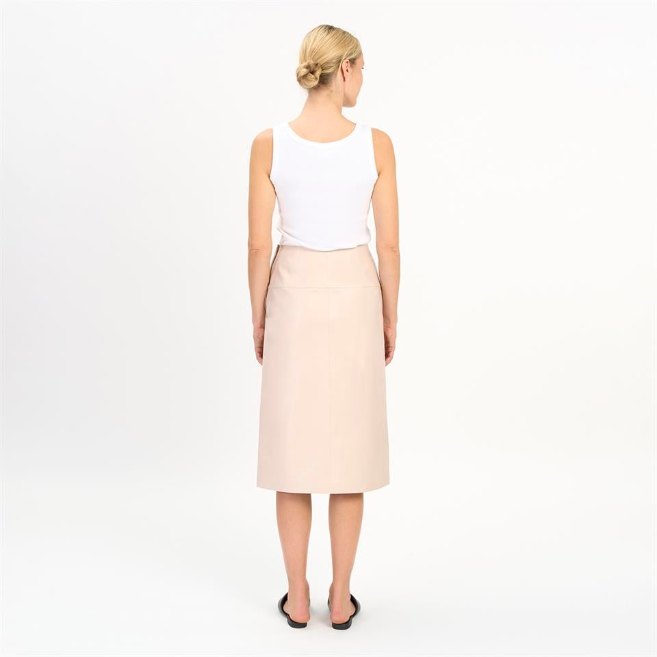 Desa 1972 K14416 | Leather Bell-Shaped Skirt