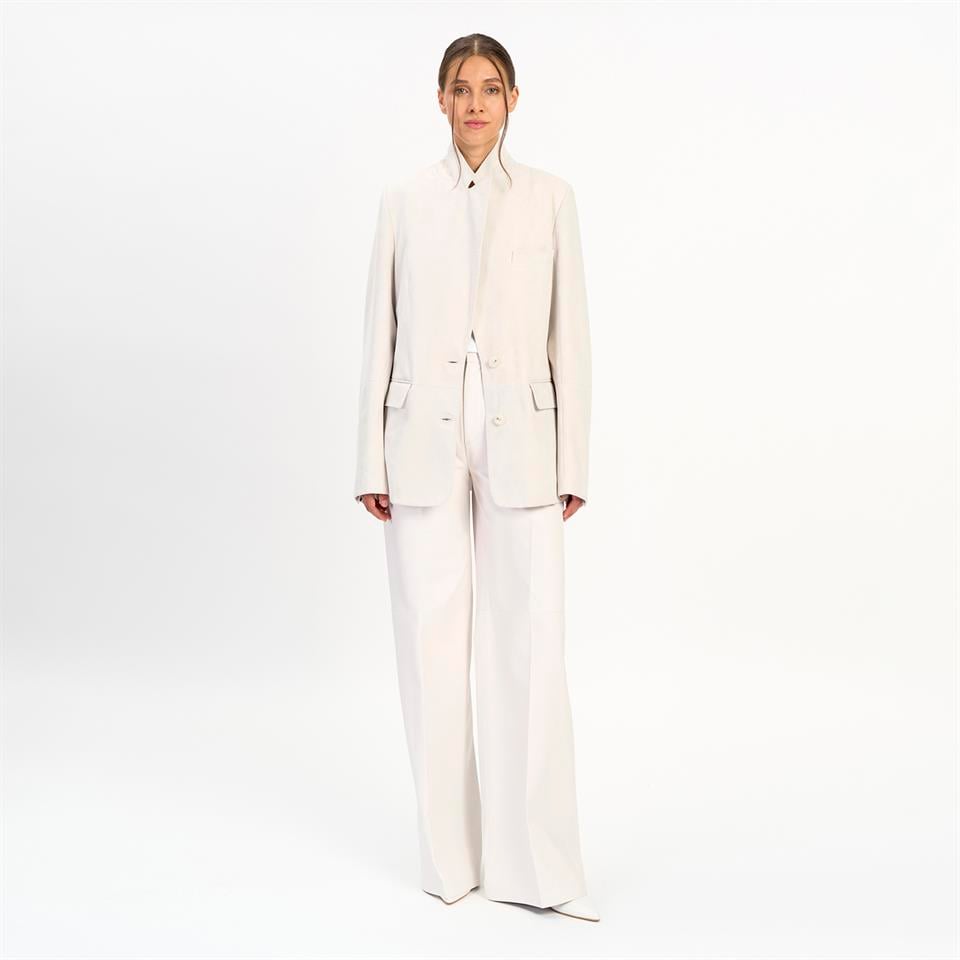 Desa 1972 K14427 | Leather Oversızed Blazer