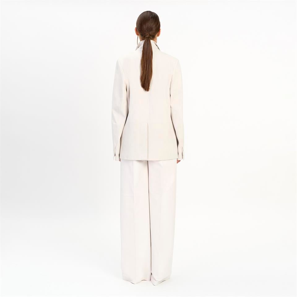 Desa 1972 K14427 | Leather Oversızed Blazer