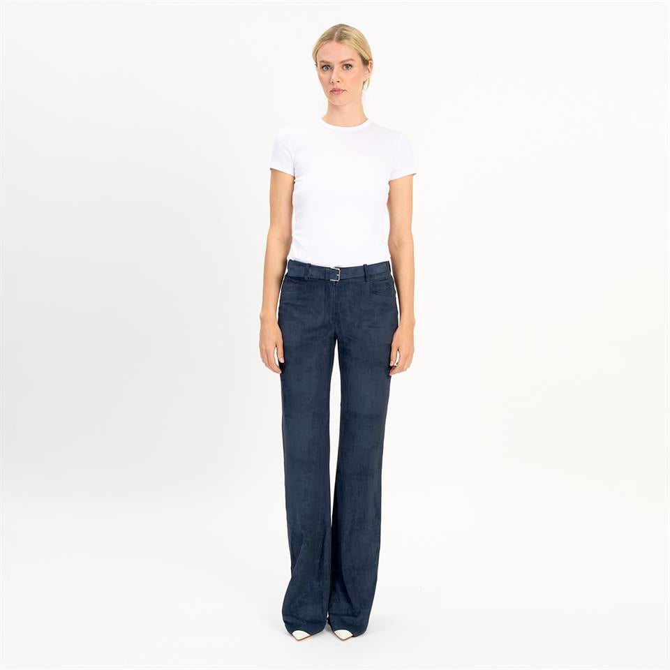 desa 1972 K14428 | Leather Trapese Leg Pants