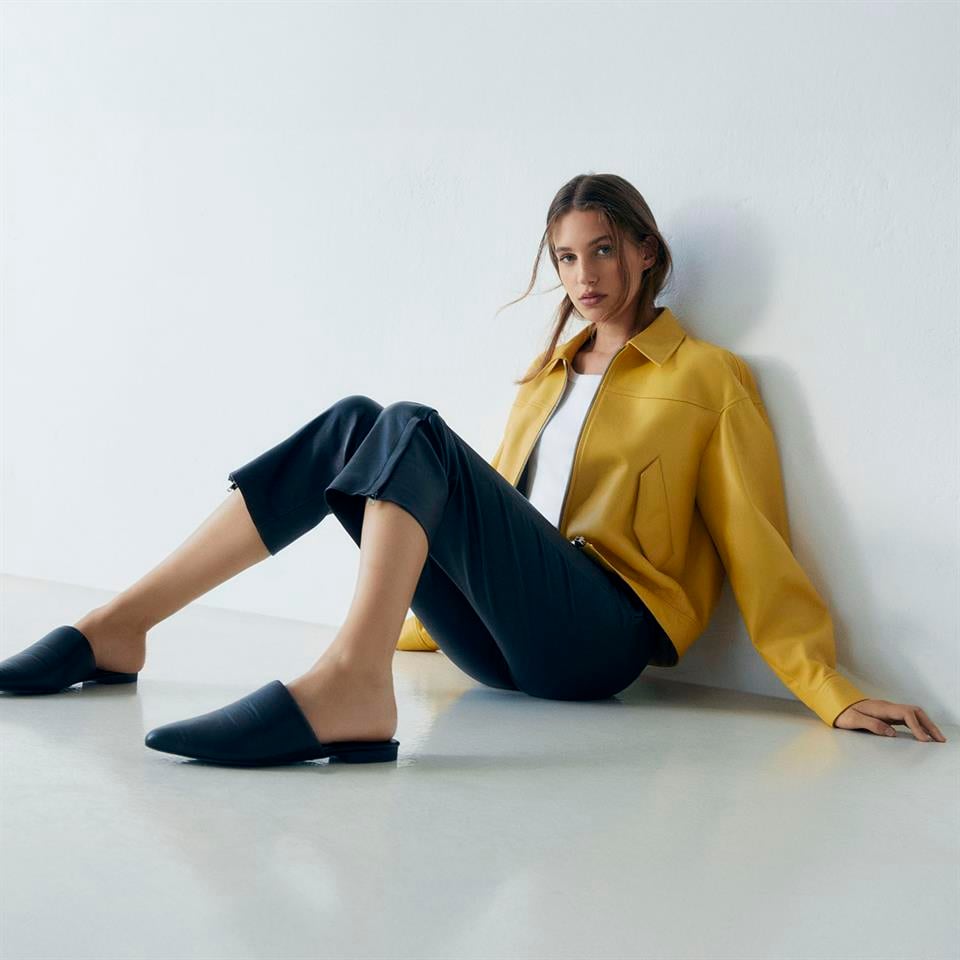 desa 1972 K14430 | Leather Egg-Shaped Bomber Jacket