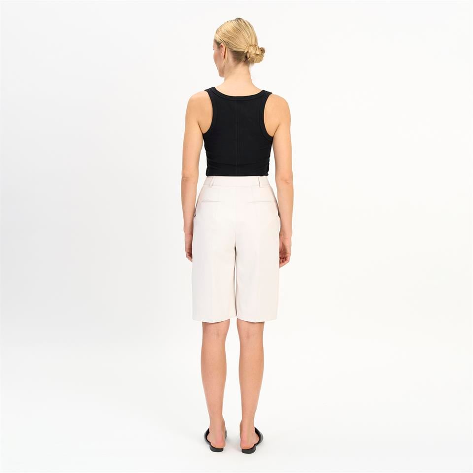 Desa 1972 K14439 | Leather Wide Leg Bermuda