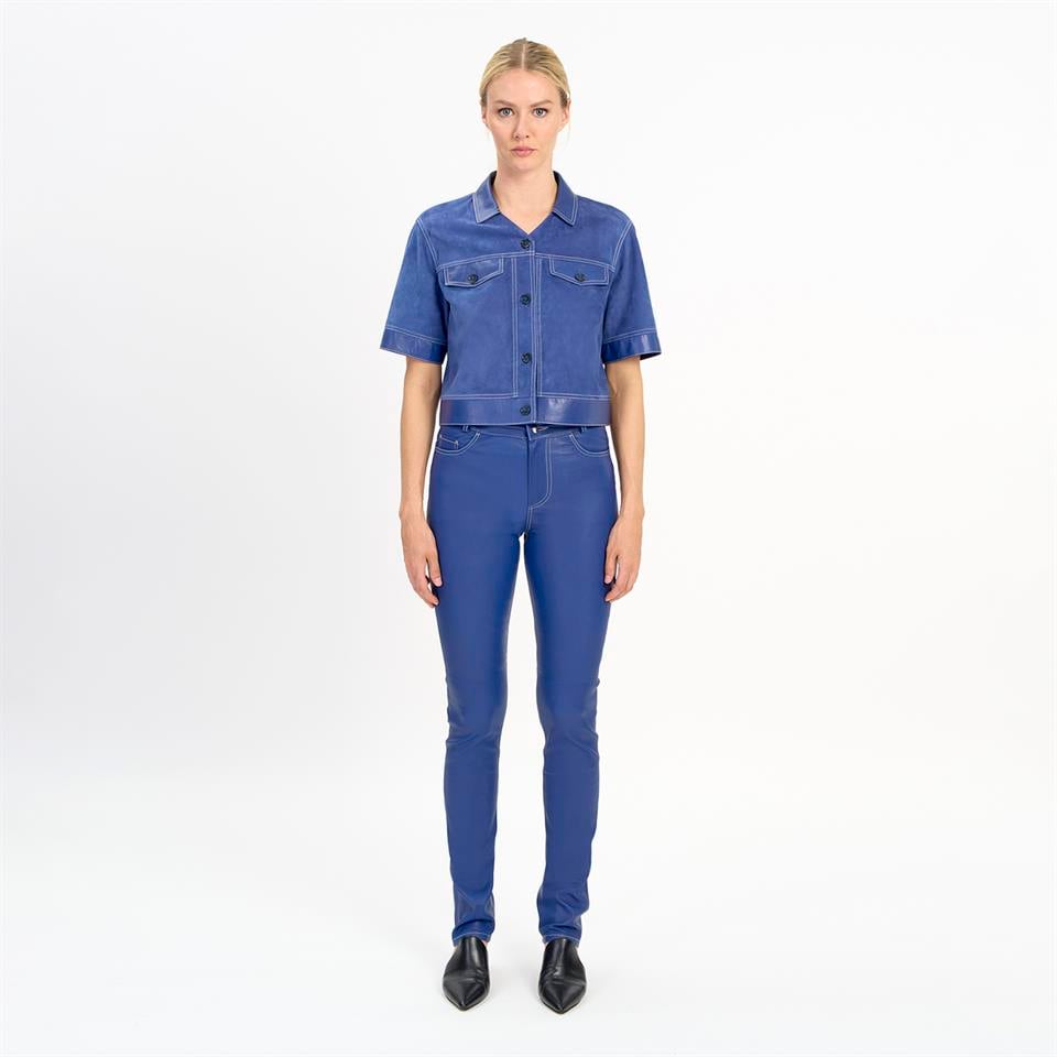 desa 1972 K14451 | Leather Boxy Shırt