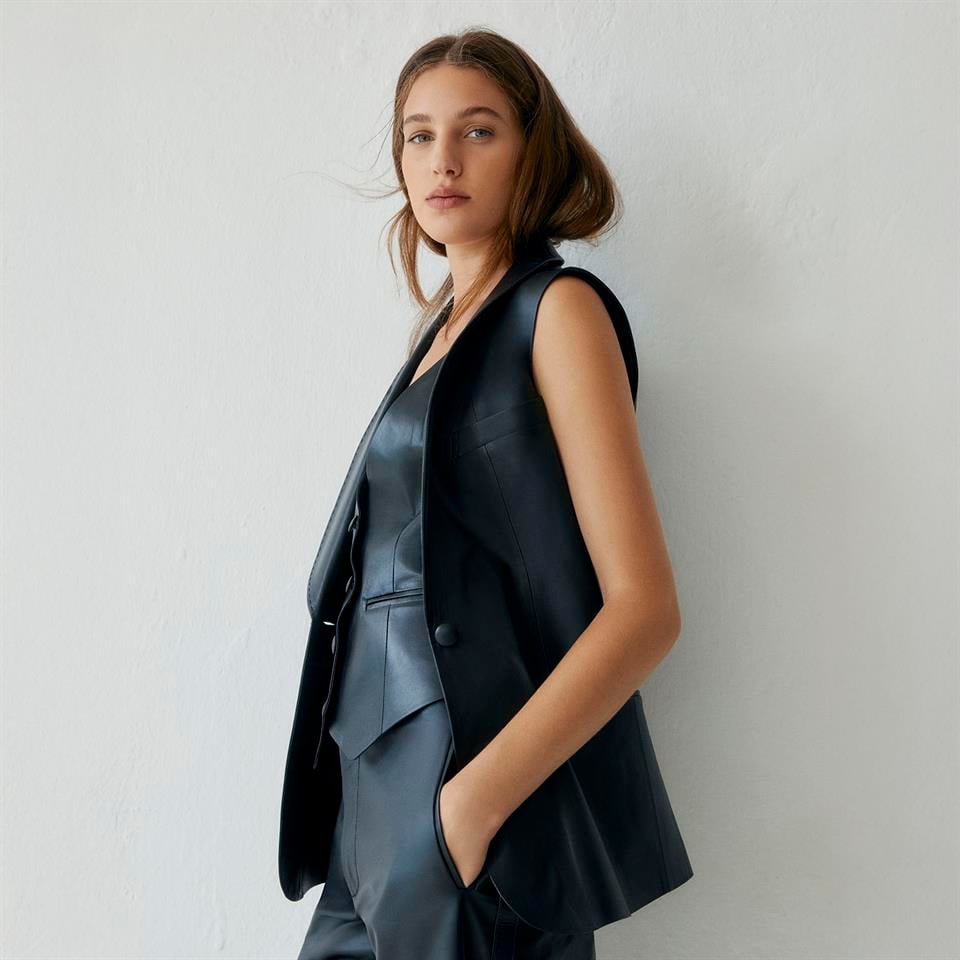 desa 1972 K14452 | Leather Short Vest