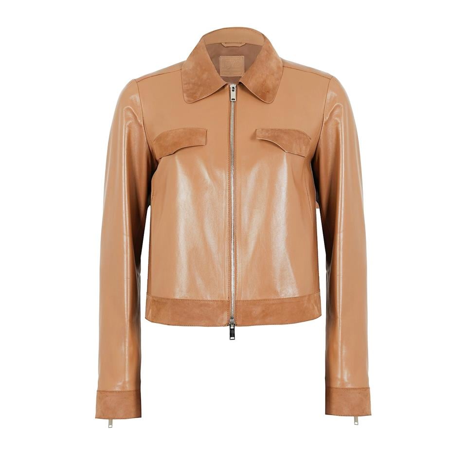 Desa 1972 K14453 | Leather Shırt Collar Jacket