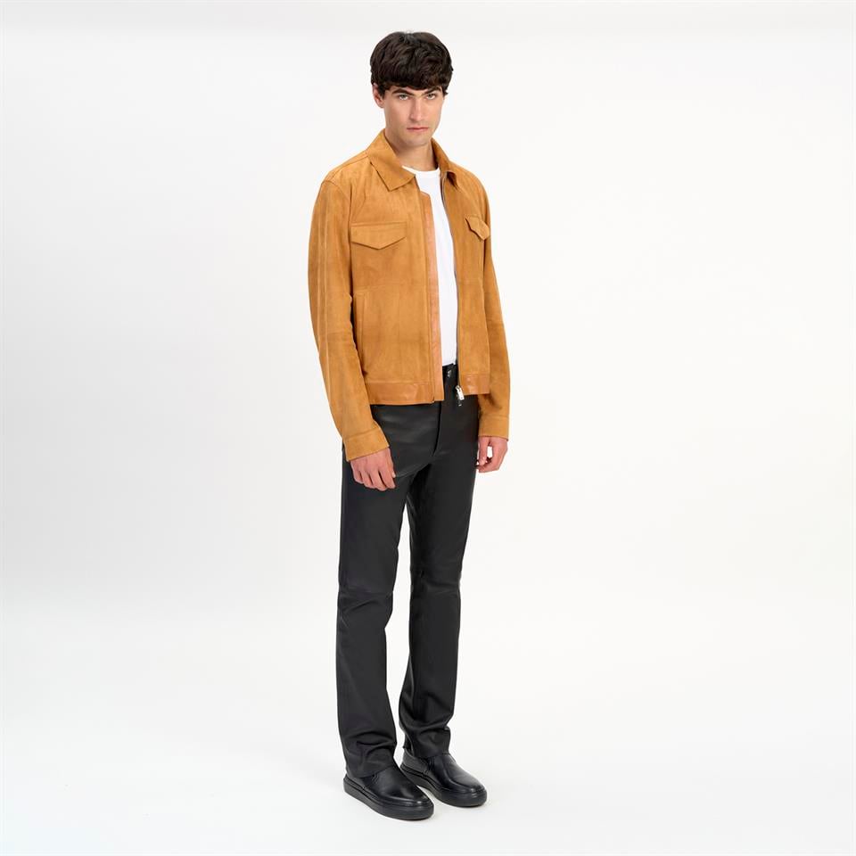 Desa 1972 K14485 | Leather Shırt Collar Jacket
